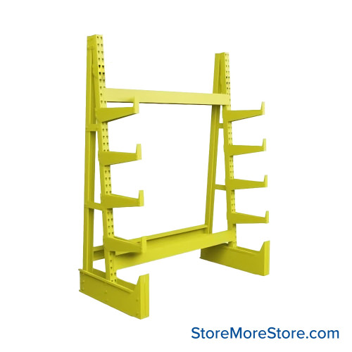 Cantilever Pipe Racks, 72" W x 36" D x 96" H, Single-Sided, 5 Levels (Including Base)