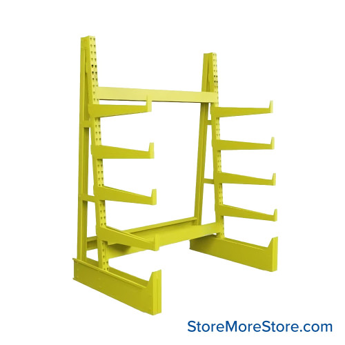 Cantilever Pipe Racks, 72" W x 48" D x 96" H, Single-Sided, 5 Levels (Including Base)