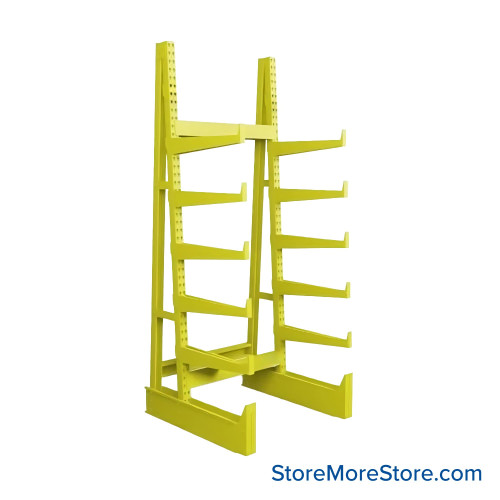 Cantilever Pipe Racks, 48" W x 48" D x 120" H, Single-Sided, 6 Levels (Including Base)