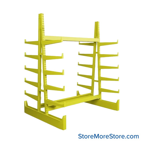 Cantilever Pipe Racks, 99" W x 78" D x 120" H, Double-Sided, 12 Levels (Including Base)