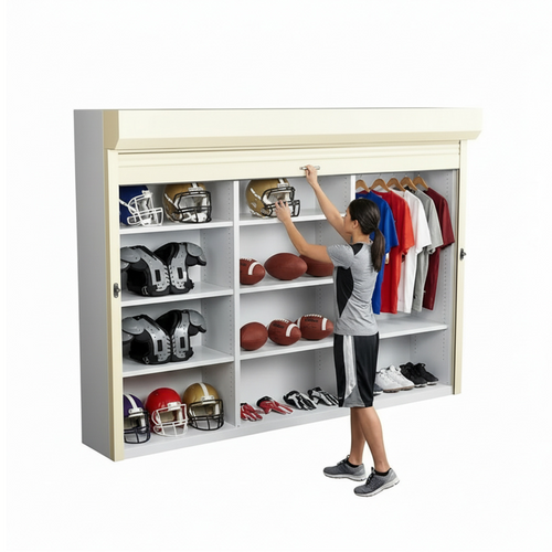 Shelving Security Doors and Shutters, 108" W x 79" H, 96 - 107.99" Width Range, Front Mount