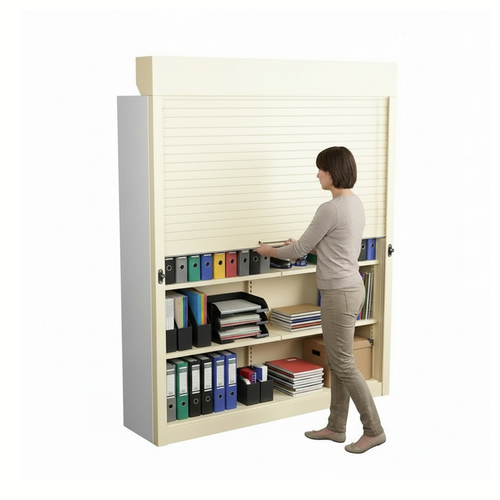 Shelving Security Doors and Shutters, 72" W x 91" H, 48 - 71.99" Width Range, Top Mount