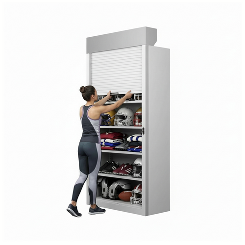 Shelving Security Doors and Shutters, 42" W x 91" H, 36 - 41.99" Width Range, Top Mount