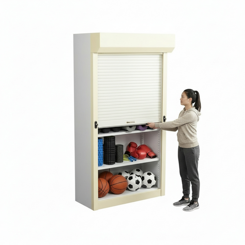 Shelving Security Doors and Shutters, 42" W x 100" H, 36 - 41.99" Width Range, Front Mount