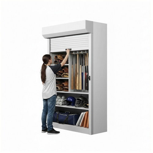 Shelving Security Doors and Shutters, 48" W x 91" H, 42 - 47.99" Width Range, Front Mount