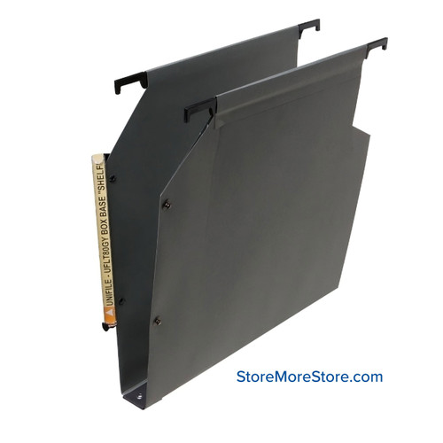 Oblique Unifile Hanging Folder 15''W x 1''D x 11''H - UFLG30GY Oblique Unifile Hanging Folder 15''W x 1''D x 11''H - UFLG30GY