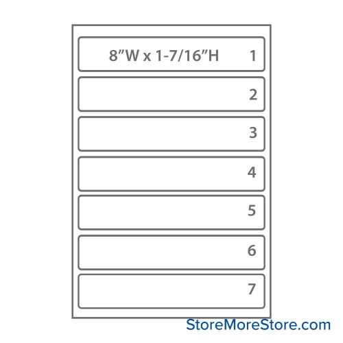Colorbar Label 8''W x 1''H - 2483 Colorbar Label 8''W x 1''H - 2483