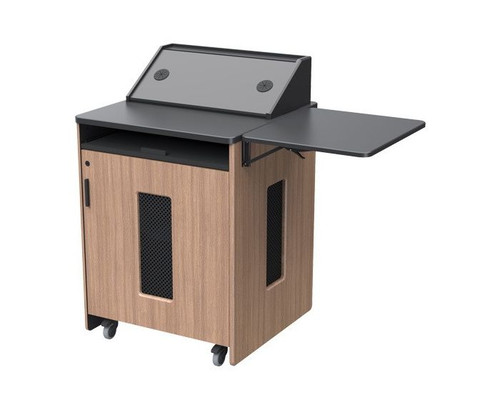 Compact Podium with Rack Mount and Secure Storage