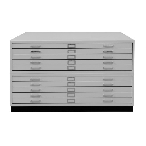 5 Drawer Flat File Cabinet 54W x 42D Steel Construction