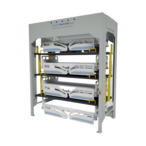 Four High Side Load Hospital Bed Storage Lift