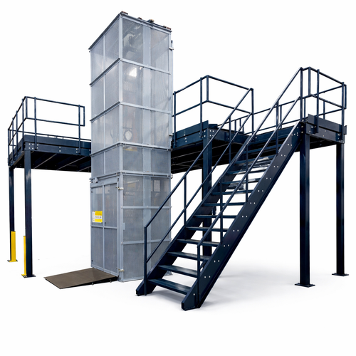 Vertical Reciprocating Conveyor Lift PM Series Pallet Material Lift (48 in W x 32 in D x 48 in H)