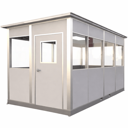 8x16 Modular Security Booth Prefabricated Guard Booth for Large Security Office for Plant Entrances and Site Control (94