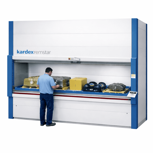 Kardex Shuttle XLD 500 Vertical Lift Module 120 x 34 Heavy Duty Storage Trays (133.07 in W x 265.75 in D x 120.98 in H)