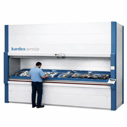 Kardex Shuttle XLD 500 Vertical Lift Module 144 x 34 Light Duty Storage Trays (156.69 in W x 265.75 in D x 120.98 in H)