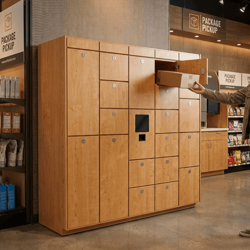20 Opening Retail Order Pickup Smart Locker System for Buy Online Pick Up In Store BOPIS Orders (49.5 in W x 80 in D x 2
