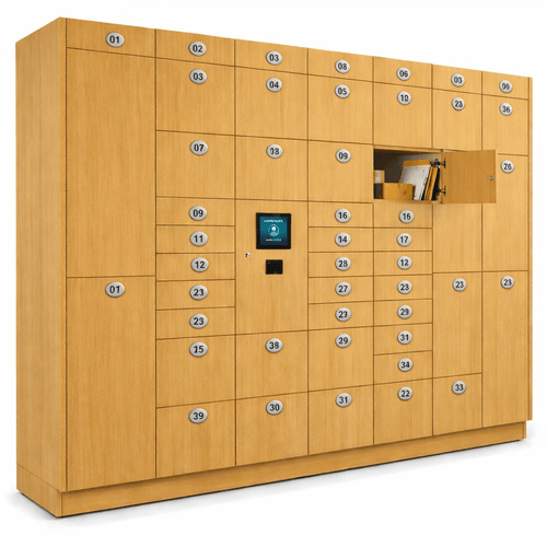 36 Opening Retail Order Pickup Smart Locker System for Buy Online Pick Up In Store BOPIS Orders (97.5 in W x 80 in D x 2