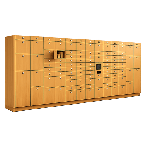 100 Opening Retail Order Pickup Smart Locker System for Buy Online Pick Up In Store BOPIS Orders (209.5 in W x 80 in D x