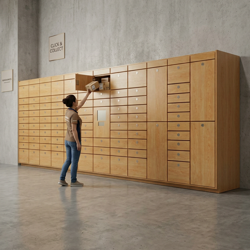 100 Opening Retail Order Pickup Smart Locker System for Buy Online Pick Up In Store BOPIS Orders