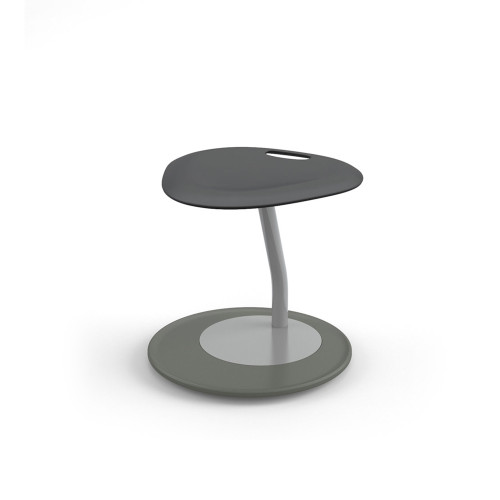 DISCO Active Learning Stool with Cantilevered Base - Black (18 in W x 18 in D x 18 in H)