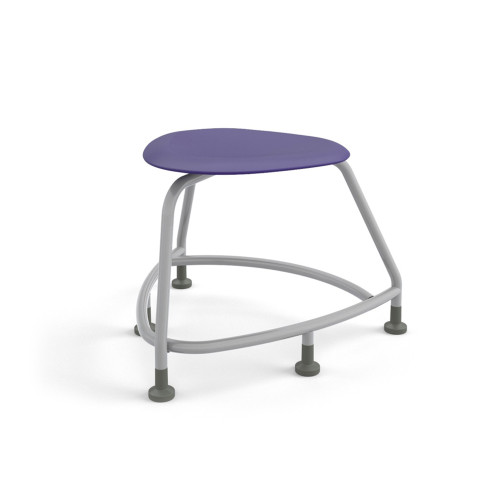 360 Backless Chair with Glides - Navy (26 in W x 18 in D x 26 in H)