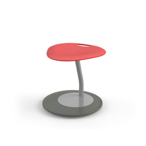 DISCO Active Learning Stool with Cantilevered Base - Red (18 in W x 18 in D x 18 in H)