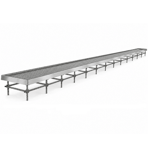 Stationary Ebb & Flow Greenhouse Bench for Indoor Farming - 3'W x 68'L (816 in W x 0 in D x 36 in H)