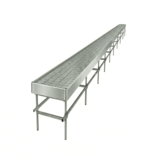 Stationary Ebb & Flow Greenhouse Bench for Indoor Farming - 2'W x 76'L (912 in W x 0 in D x 24 in H)