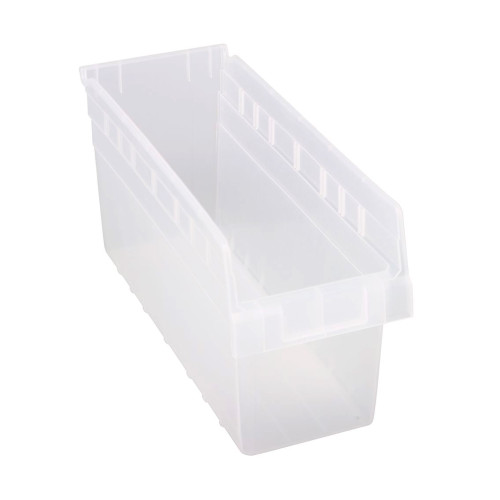 Clear Economy Shelf Bin - 18'' x 7'' x 8'' - Case of 20 (17.875 in W x 8 in D x 6.625 in H)