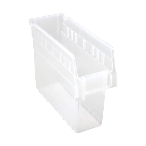 Clear Economy Shelf Bin - 12'' x 4'' x 8'' - Case of 36 (11.625 in W x 8 in D x 4.375 in H)