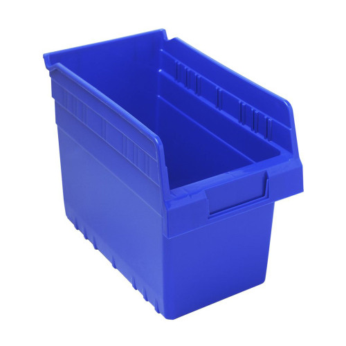 Blue Economy Shelf Bin - 12'' x 7'' x 8'' - Case of 30 (11.625 in W x 8 in D x 6.625 in H)