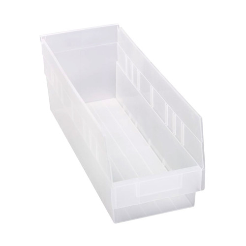 Clear Economy Shelf Bin - 18'' x 7'' x 6'' - Case of 20 (17.875 in W x 6 in D x 6.625 in H)