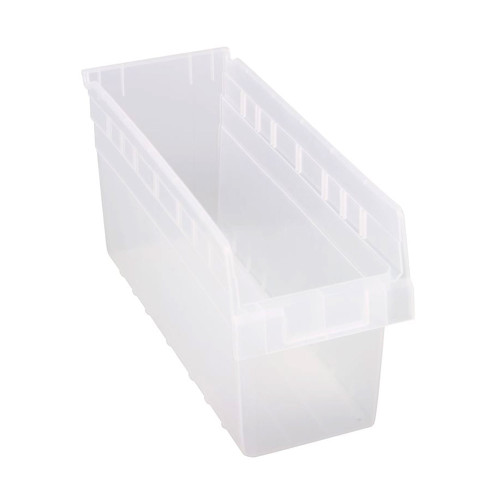 Clear Economy Shelf Bin - 12'' x 7'' x 8'' - Case of 30 (11.625 in W x 8 in D x 6.625 in H)