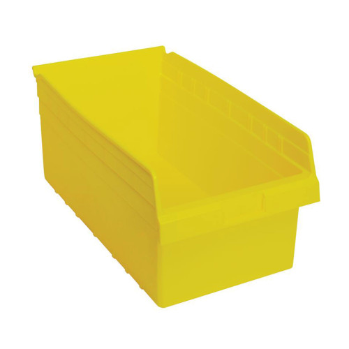 Yellow Economy Shelf Bin - 18'' x 11'' x 8'' - Case of 8 (17.875 in W x 8 in D x 11.125 in H)