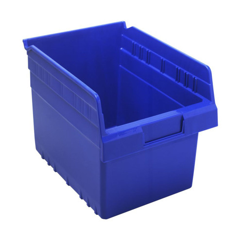 Blue Economy Shelf Bin - 12'' x 8'' x 8'' - Case of 20 (11.625 in W x 8 in D x 8.375 in H)