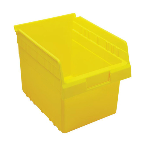 Yellow Economy Shelf Bin - 12'' x 8'' x 8'' - Case of 20 (11.625 in W x 8 in D x 8.375 in H)