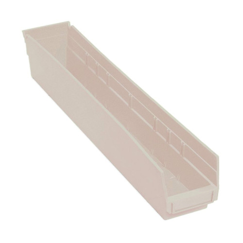 Ivory Economy Shelf Bin - 18'' x 8'' x 4'' - Case of 10 (23.625 in W x 4 in D x 4.125 in H)