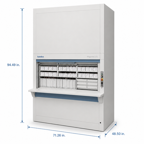 Kardex Remstar Pathology Blood Slide Vertical Carousel Storage System - 15 Carriers - 330 Trays - 232,320 Slide Capacity