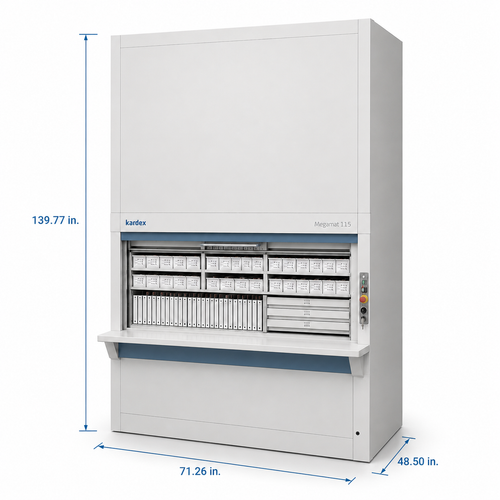 Kardex Remstar Pathology Blood Slide Vertical Carousel Storage System - 24 Carriers - 528 Trays - 371,712 Slide Capacity