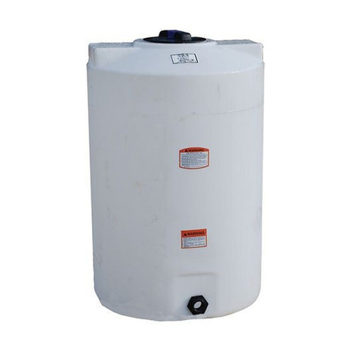 100 Gallon Vertical Plastic Storage Tank, 28'' Diameter x 43'' High