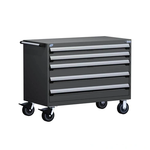 5-Drawer Heavy-Duty Mobile Drawer Cabinet 48'' W x 27D - R5BHG-3010
