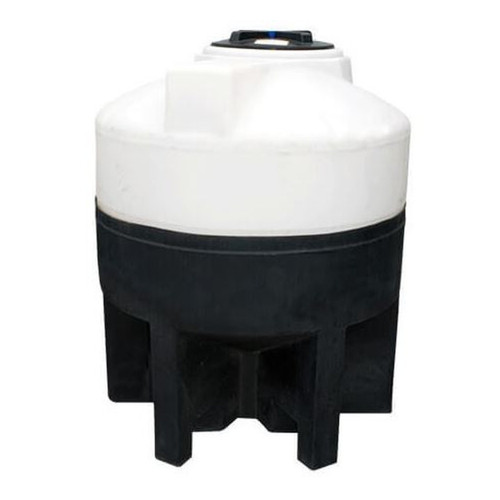 175 Gallon Cone Bottom Tank with Poly Stand, 43'' Diameter x 49'' High