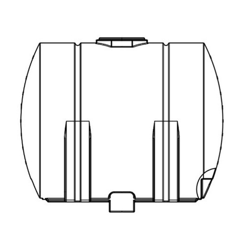 925 Gallon Horizontal Leg Tank w/ Sump, 62'' Wide x 80'' Deep x 69'' High