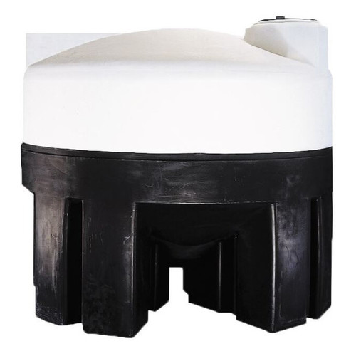 550 Gallon Cone Bottom Tank with Poly Stand, 73'' Diameter x 57'' High