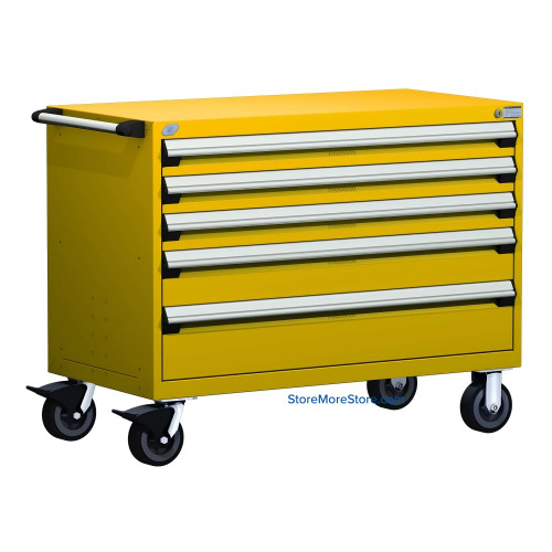 5-Drawer Heavy-Duty Mobile Drawer Cabinet 48'' W x 27D - R5BHG-3011