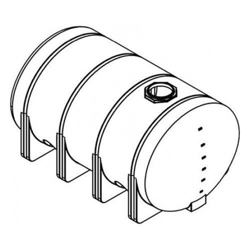 3,135 Gallon Elliptical Leg Tank, 88'' Wide x 150'' Deep x 80'' High