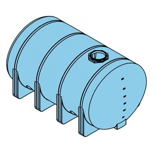3,135 Gallon Heavy Duty Elliptical Leg Tank, 88'' Wide x 150'' Deep x 80'' High
