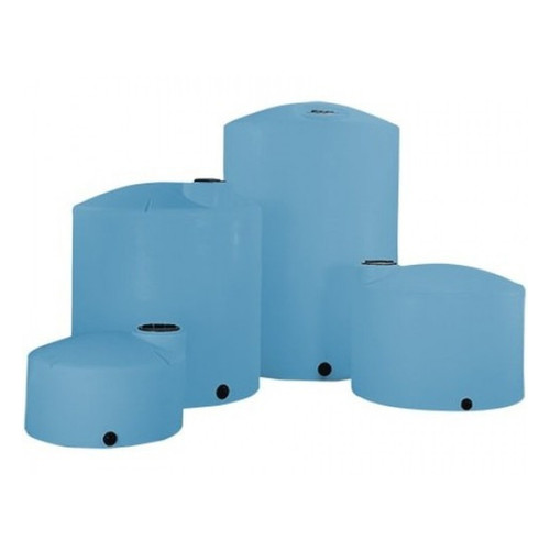 10,500 Gallon Heavy Duty Vertical Plastic Storage Tank, 130'' Diameter x 202'' High