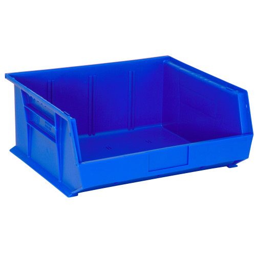 Blue Ultra Stack and Hang Bins 14.75'' W x 16.5'' D x 7'' H - Case of 6 (14.75 in W x 7 in D x 16.5 in H)