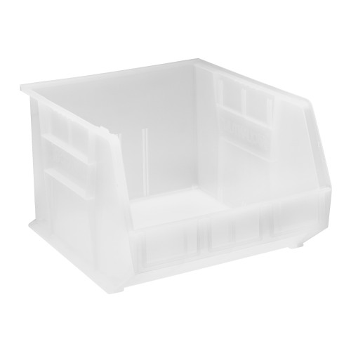 Clear Ultra Stack and Hang Bins 18'' W x 16.5'' D x 11'' H - Case of 3 (18 in W x 11 in D x 16.5 in H)