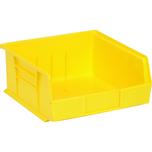 Yellow Ultra Stack and Hang Bins 10.88'' W x 11'' D x 5'' H - Case of 6 (10.88 in W x 5 in D x 11 in H)